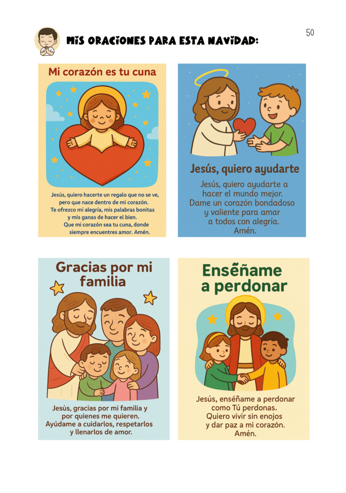 Oraciones para esta Navidad de Mi Camino a Belén